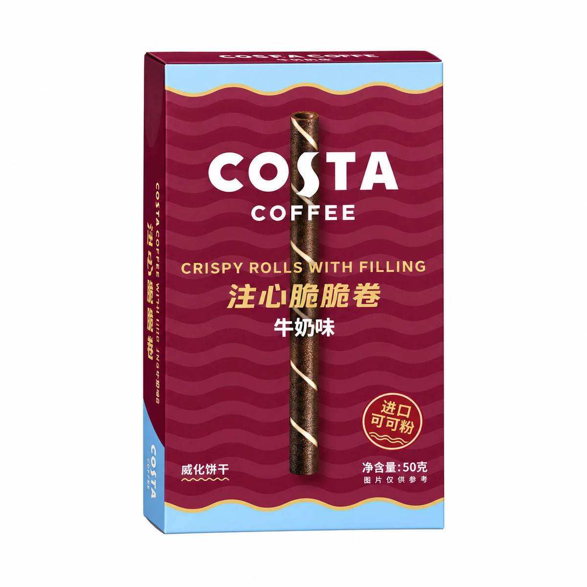 Costa Crunchy Rolls - Milk Flavor 50g